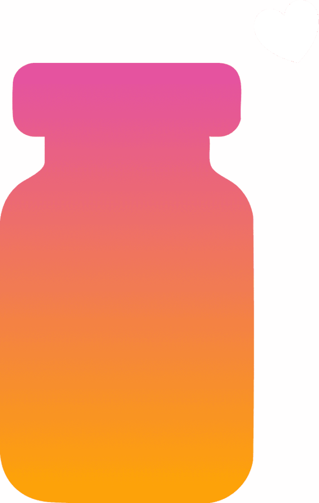 Frasco ilustrado que simboliza tratamiento antirretroviral seguro y eficaz